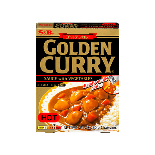 GOLDEN CURRY WITH VEGETABLES HOT (RETORT)230G ゴールデンカレーレトルト辛口 230G