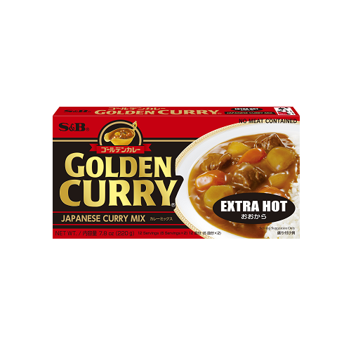 GOLDEN CURRY EXTRA HOT 220G ゴールデンカレー大辛 220G